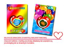Znaczek z kartk walentynkow