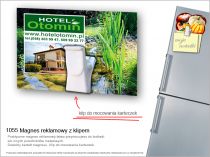 Magnes reklamowy z klipem
