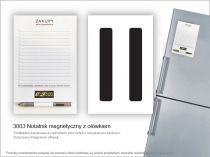 Notatnik magnetyczny z olowkiem